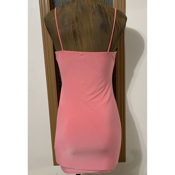 Bodycon Mini Dress Pink Juniors Medium Women’s Small NWOT - Picture 3 of 9